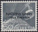 Aerial Cablecar, Saentis Mountain (ONU/UNO overprint)