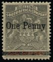Coat of Arms - surcharged "One Penny"