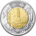 2 Dollars (100th Anniversary of the Vimy Battle)
