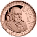 1 Crown (Sir Winston Churchill, We Will Never Surrender - Rose Gold Plated)