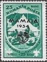 Overprint on Michel nrs 437-442 with Mamaia 1934