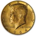50 Cents / Half Dollar (Kennedy - Gold Plated)