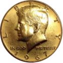 50 Cents / Half Dollar (Kennedy - Gold Plated)