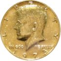 50 Cents / Half Dollar (Kennedy - Gold Plated)