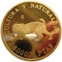 80,000 Pesetas (Culture and Nature - Iberian lynx)