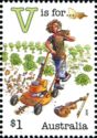 V is for Victoria, Victa, Vegemite, Vegetables, Violin
