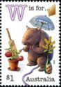 W is for Western Australia, Wombat, Wattle, Waratah