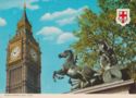 London. Big Ben and Boadicea Statue