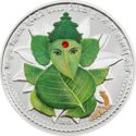 1,001 CFA Francs (Lord Ganesha with Peepal Leaves)