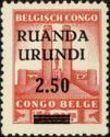 King Alberts I Monument in Leopoldville overprint, surcharge