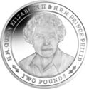 2 Pounds (70 Years of HM QE II and Prince Philip)