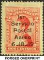 Overprint on 1917 stamp  "Nariño"