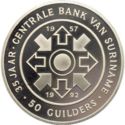 50 Gulden (35th Anniversary of Central Bank)