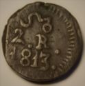 2 Reales (Oaxaca - Insurgent Coinage)