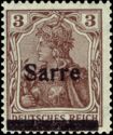 Germania, overprint 'Sarre'