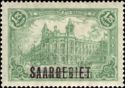 General Post Office, Berlin, overprinted SAARGEBIET