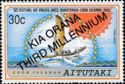 Vaka Motu Canoe, overprinted