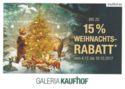 Galeria Kaufhof - Weihnachts-Rabatt
