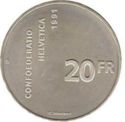 20 Francs (700th anniversary of the Swiss Confederation)