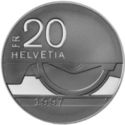 20 Francs (150 Years Swiss Trains)