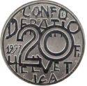 20 Francs (200th Anniversary - Birth of Jeremias Gotthelf)