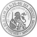 20 Francs (Albisgutli Centennial (Zurich City))