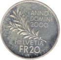 20 Francs (Year 2000 - Peace on Earth)