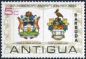 Arms of Antigua and University of West Indies - Overprinted