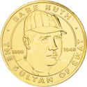 1 Dollar (Babe Ruth Sultan of Swat - Gilt edition)