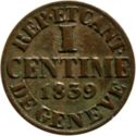 1 Centime (Post French occupation - 1815~48)