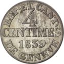 4 Centimes (Post French occupation - 1815~48)