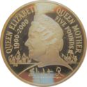 5 Pounds (100th Birthday of Queen Mother - Gold edition)