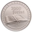 2,000 Forint (5th Ann. of the Basic Law of Hungary, the first Constitution)