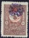 Overprint on Ottoman Empire stamp