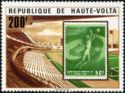 Stadium and Chilean stamp