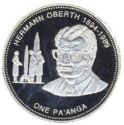 1 Pa'anga (German physicist Herman Oberth)