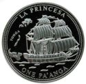 1 Pa'anga (Sailing ship “La Princesa”)