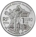 1½ Euro (Monuments - Avignon and Palace of Popes)
