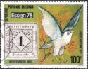 Peregrine Falcon (Falco peregrinus), Stamp of Württemberg