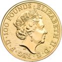 100 Pounds (The Queen's Beasts, Lion of England - Gold)