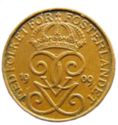 1 Öre (Small cross on crown) 