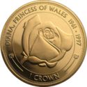 1 Crown (20th Anniversary of the Death of Princess Diana: Rose)