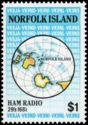 Globe showing Norfolk Island