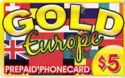 Gold Europe Prepaid Phone Card