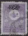 Internal newspapers stamp - small Tughra of Abdul Hamid II
