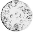 1 Rupee (Vertical rosette. No date)