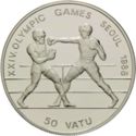 50 Vatu (XXIV Summer Olympic Games 1988 Seoul - Boxing)