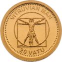20 Vatu (Leonardo Da Vinci - Vitruvian Man)