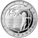 5 Euro (70th Anniversary Italian Costitution)