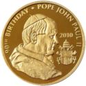 100 CFA Francs (90th birthday Pope John Paul II)